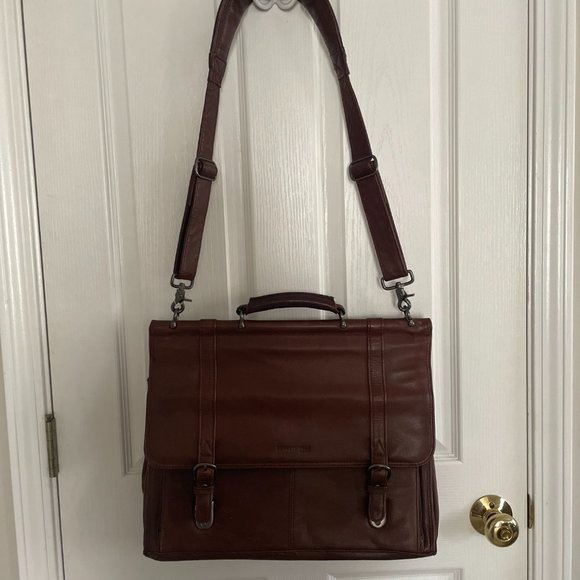 Kenneth Cole New York Other - Kenneth Cole Brown Leather Messenger Satchel/Briefcase
